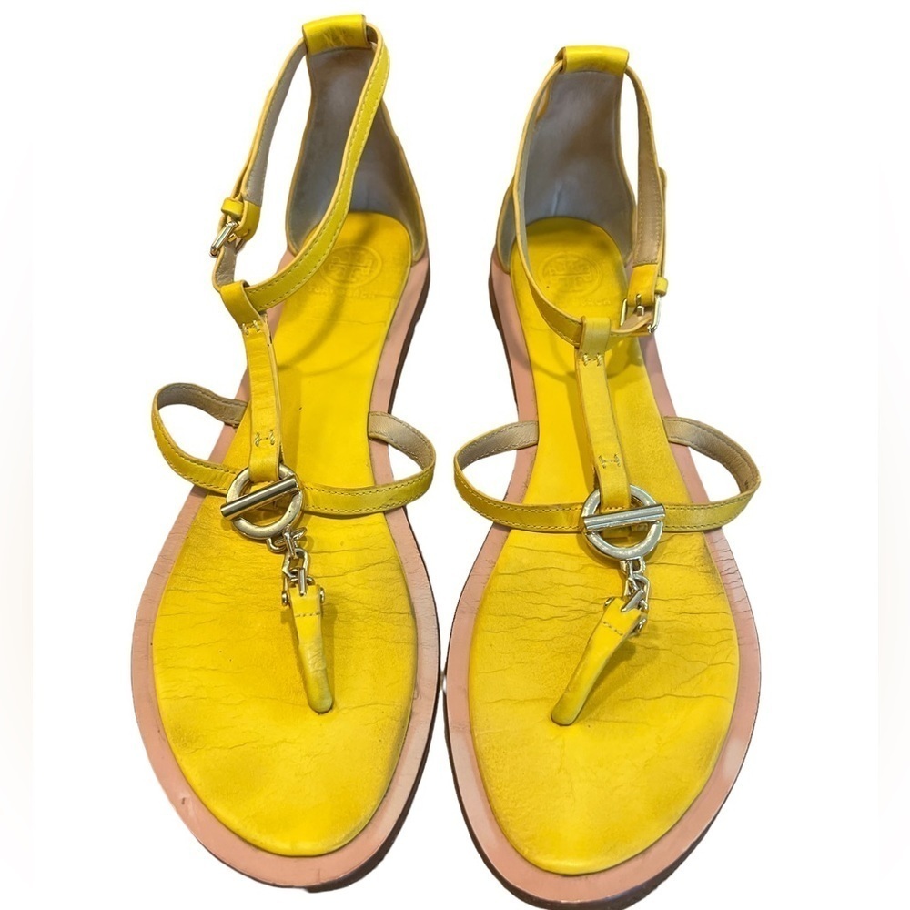 TORY BURCH Toggle Flat Sandals Size 10.5​​​​​​